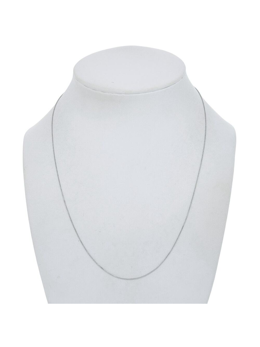 Vintage Italian Sterling Silver 925 Box Chain Necklace 18"